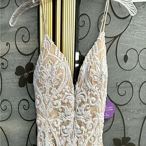 Jaw Dropping Ivory/Nude Formal Dress